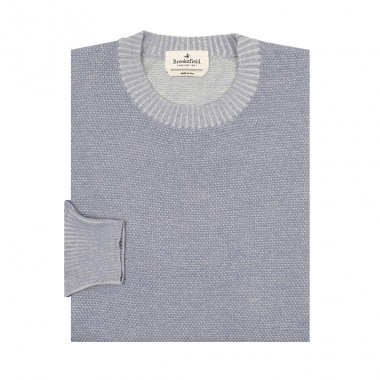 Sudadera cuello redondo celeste