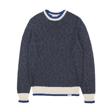 Jersey jaspeado marino