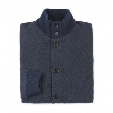 Cardigan abotonado marino