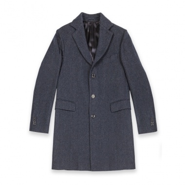 Abrigo Shetland azul oscuro