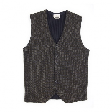 Chaleco jacquard marino