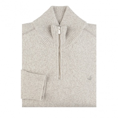 Jersey media cremallera gris