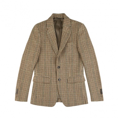 Blazer lana Shetland camel marrón