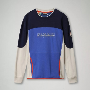 Sudadera Bhell azul blanco