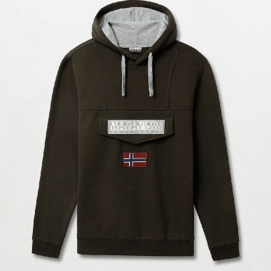 felpa Burgee 2 verde oscura