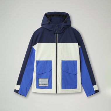 Parka mujer Athell blanco gris