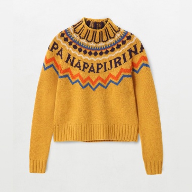 Jersey amarillo de cuello alto