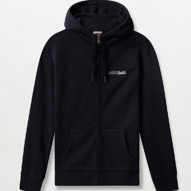 Sudadera azul con capucha