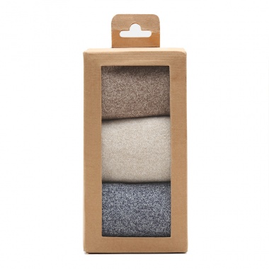 Set regalo calcetines altos beige azul