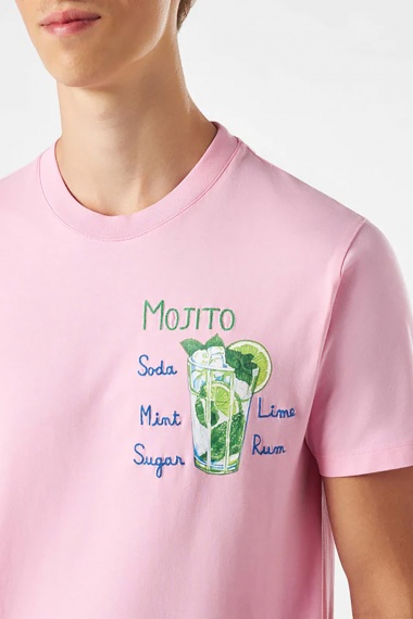 Camiseta Emb Mojito Print Pink