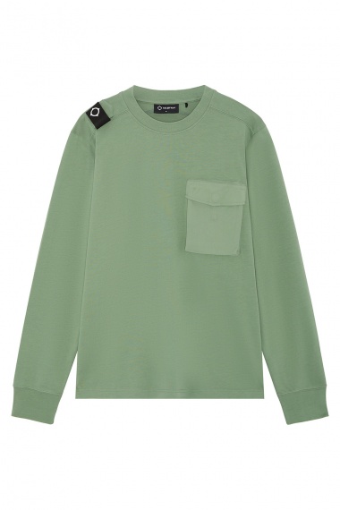 Sudadera LS Cargo Pocket Loden Frost