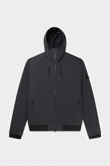 Chaqueta Alec Hooded Windbreaker Black
