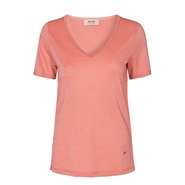 Camiseta Gina Sequin coral