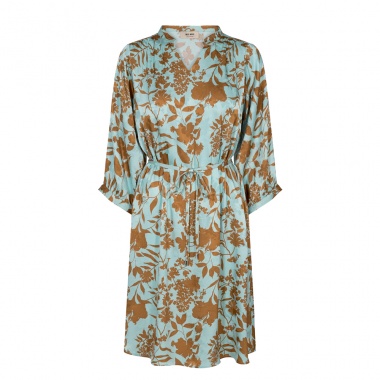 Vestido Renata Stencil azul