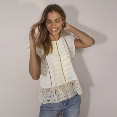 Blusa Teela Anglaise
