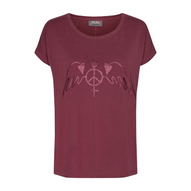 Camiseta Alba granate