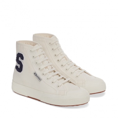 Bota 2295 Cotton Terry Patch White Avorio Navy