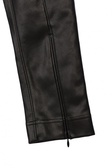 Pantalón Faux Leather Black
