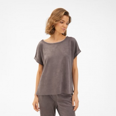 Camiseta Luca Tech Velours Steel Grey