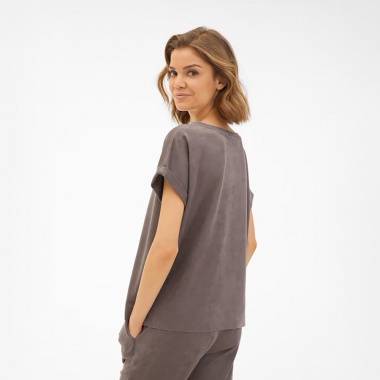 Camiseta Luca Tech Velours Steel Grey