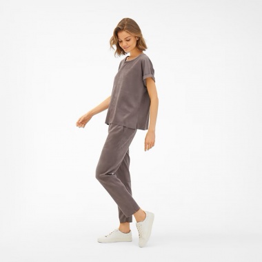 Camiseta Luca Tech Velours Steel Grey