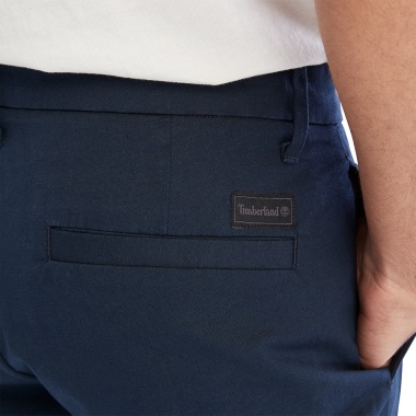 Pantalón Cotton Linen Dark Sapphire