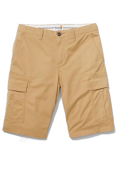 Bermudas Outdoor Relaxed Cargo British Khaki