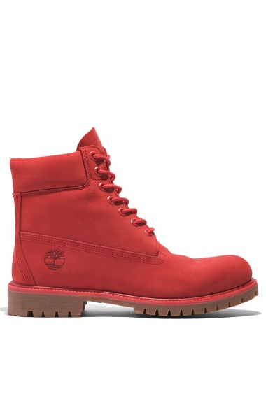 Bota Premium 6 Inch Waterproof Red Nubuck