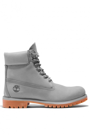 Bota Premium 6 Inch Waterproof Light Grey Nubuck