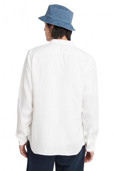 Camisa Mill Brook Linen Korean Collar White