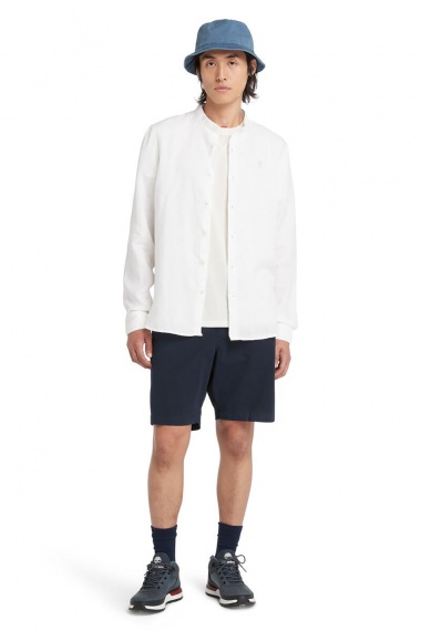 Camisa Mill Brook Linen Korean Collar White