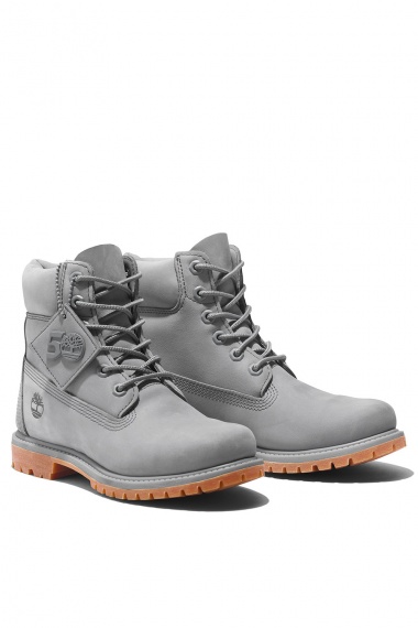 Bota Premium 6 Inch Waterproof Grey Nubuck