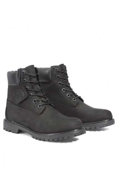 Bota Premium 6 Inch Waterproof Black Nubuck