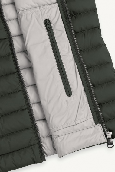 Chaleco Repunk Plumas Botanical Ice