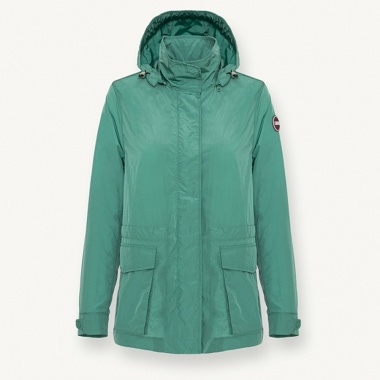 Chaqueta Crinkle Capucha