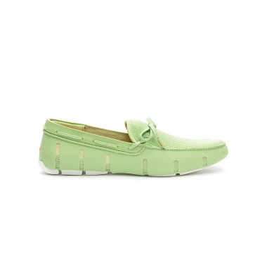 Mocasín Lace Loafer verde suela blanco