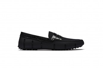 Mocasín Penny Alligator negro