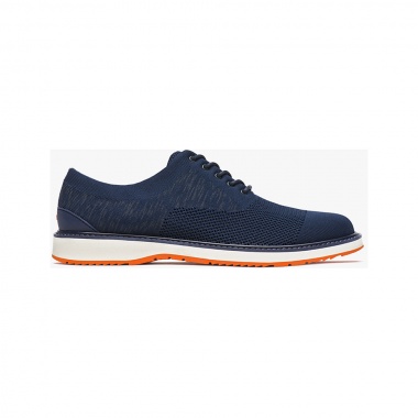 Zapatatillas Barry Oxford azul suela naranja