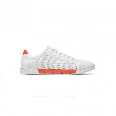 Zapatillas Breeze Tennis blanco naranja