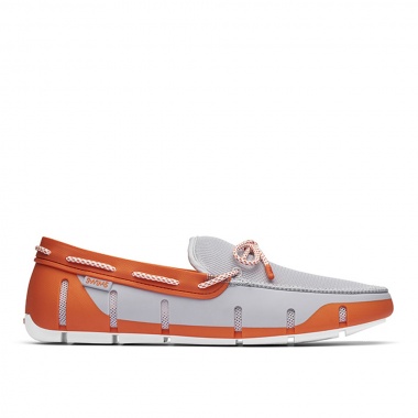 Mocasín Stride Lace naranja gris