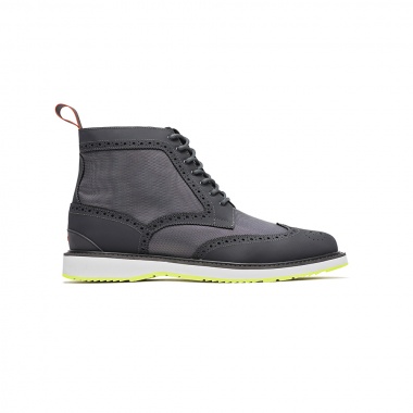 Bota Barry troquelada Suela contrastada gris