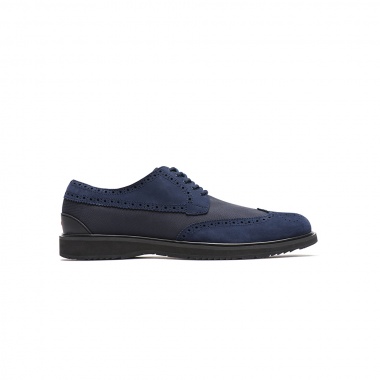 Zapato Barry troaquelado azules