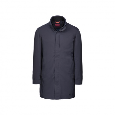 Abrigo Grenoble cuello alto azul