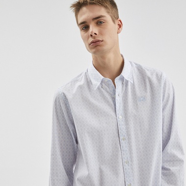 Camisa Azul manga larga
