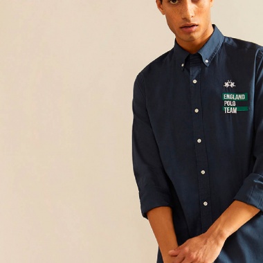 Camisa Gareth Azul