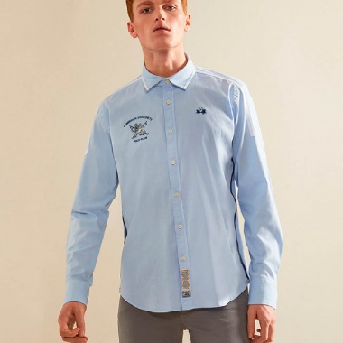 Camisa Lessie Azul Estampado