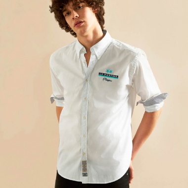 Camisa Vincenzo Blanco Estampado