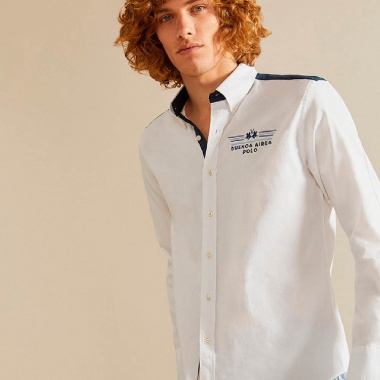 Camisa Vaughan Blanco Estampado