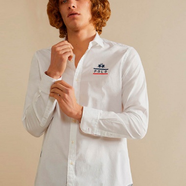 Camisa Wardell Blanco Estampado