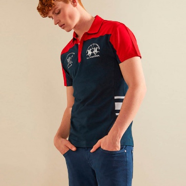 Polo Roderick Rojo y Azul